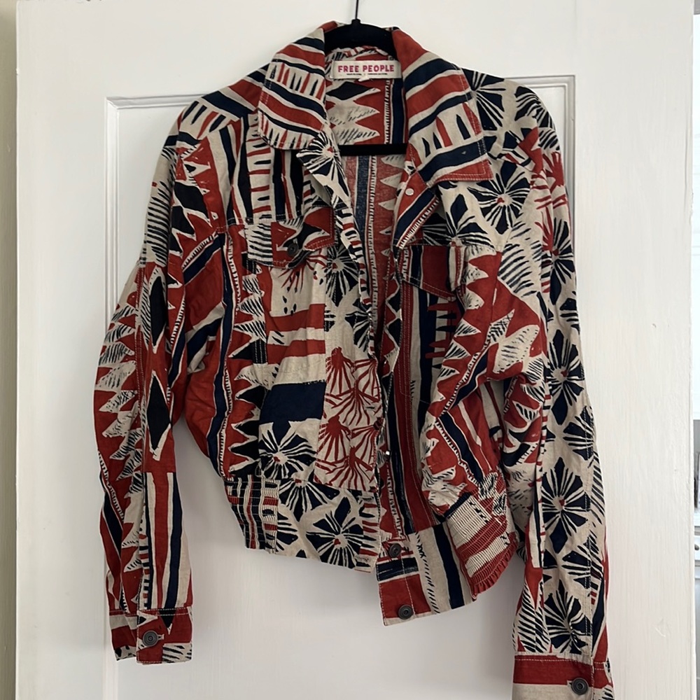 Free people printed jacket